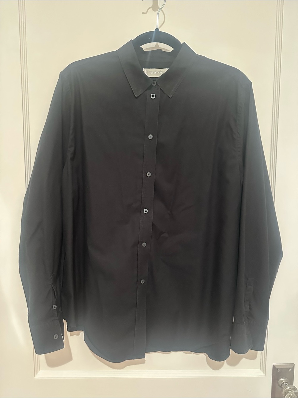 Everlane Black 100% Cotton Boyfriend Shirt Size 10